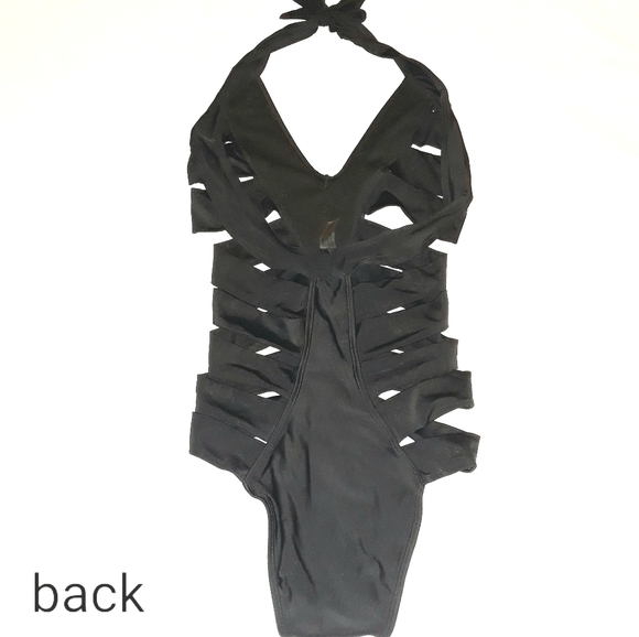 Slash Cut-out Swimsuit - Picture 6 of 12